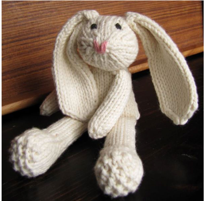 Bunny knit in the round free pattern