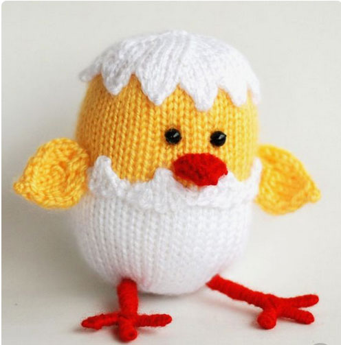 Easter Chick Free Knitting Pattern