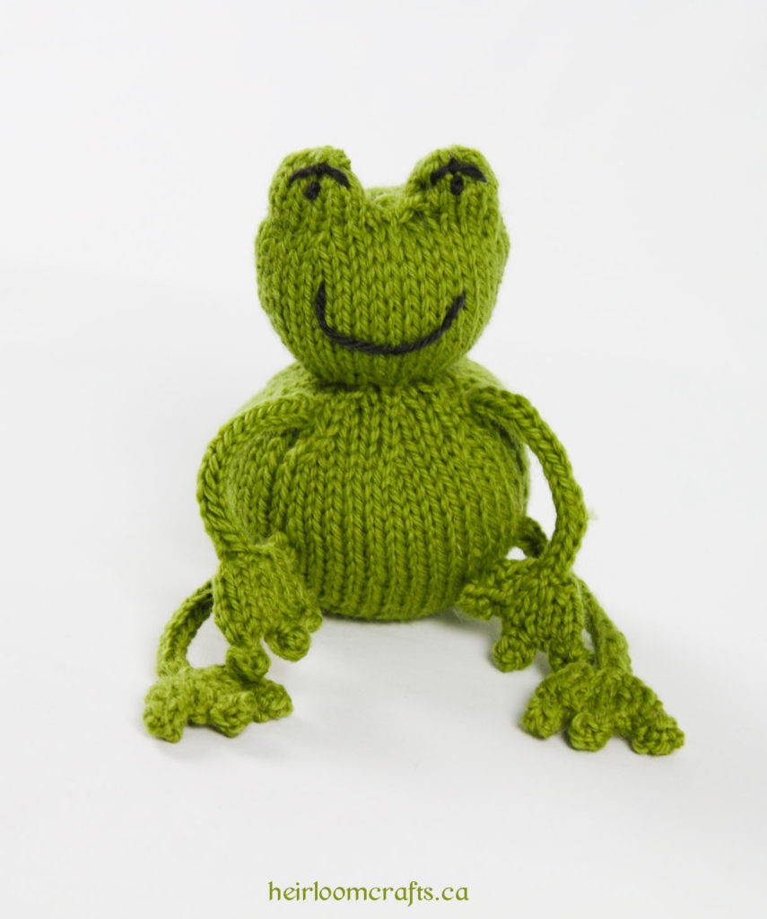 Simple Frog to Knit Free Pattern