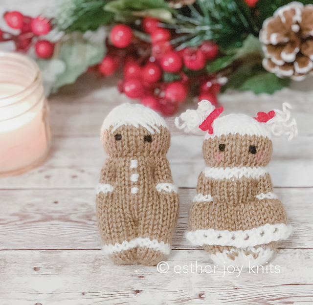 mini gingerbread friends knitting for charity free